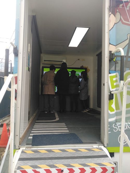 Nos visitó el móvil de la Mutual de Seguridad