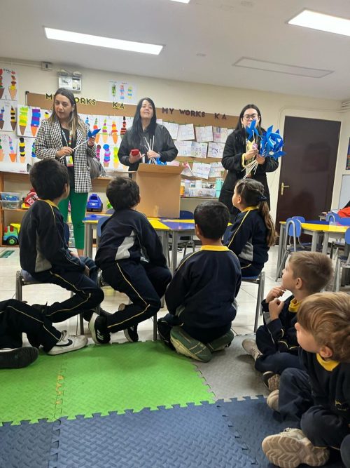 Estudiantes participaron en significativa actividad por la infancia