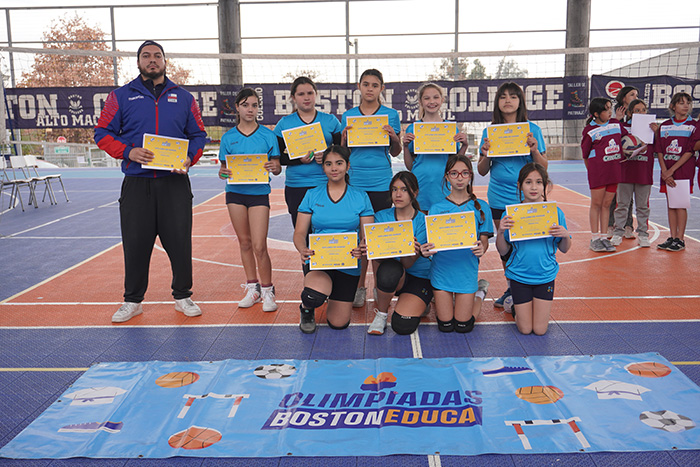 Destacada participación en el Vóleibol Mini Damas de las Olimpiadas BostonEduca