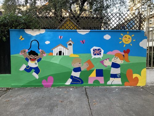 Nuevo mural en Preescolar