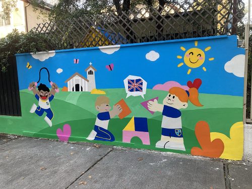 Nuevo mural en Preescolar