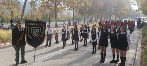 Nuestro colegio presente en homenaje a las Glorias Navales en Vitacura