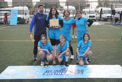 Nuestras estudiantes participaron en el cierre del Futbolito Mini Damas de las Olimpiadas BostonEduca